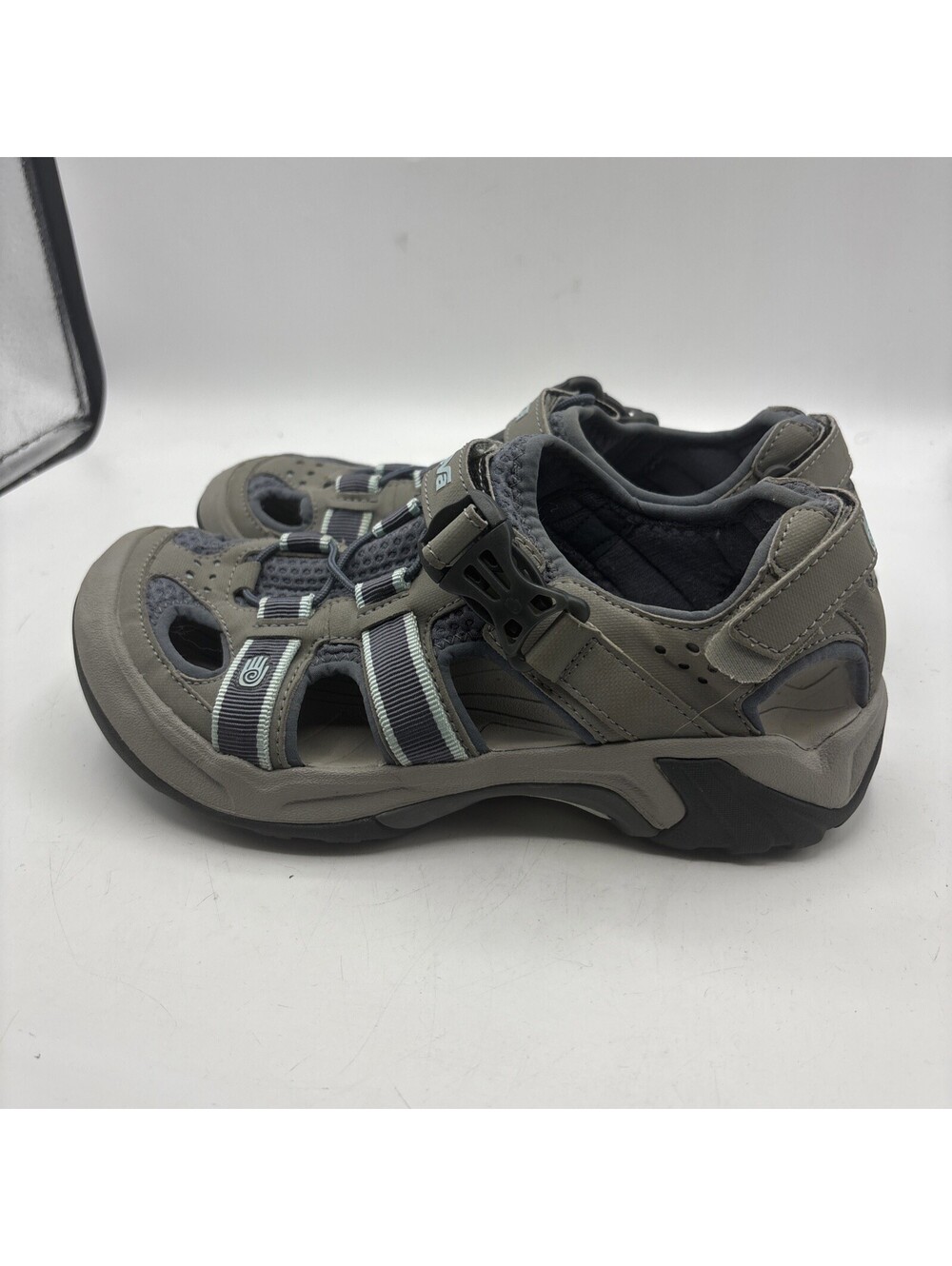 Teva Omnium 2 Women 8 Leather Sandals Brown Turkish Coffee Hiking Water - Picture 3 of 10